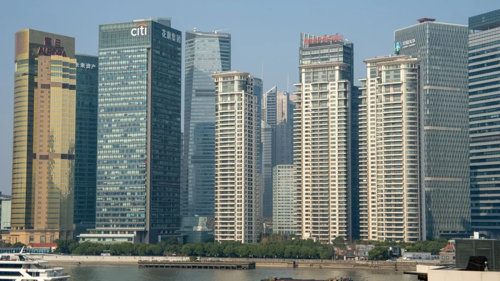 Distrito financiero de Pudong en Shanghái