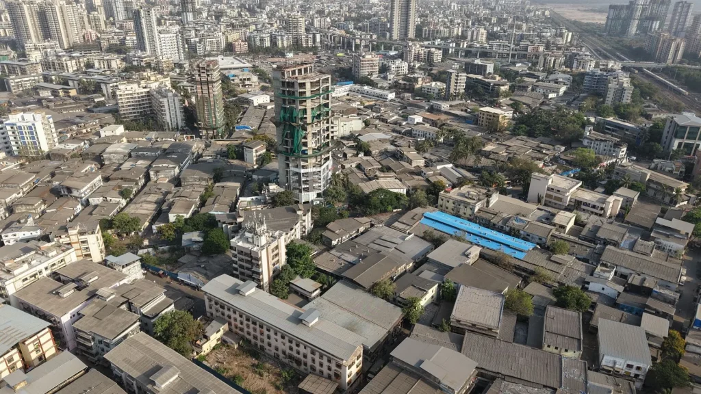 Vista urbana de Mumbai, India