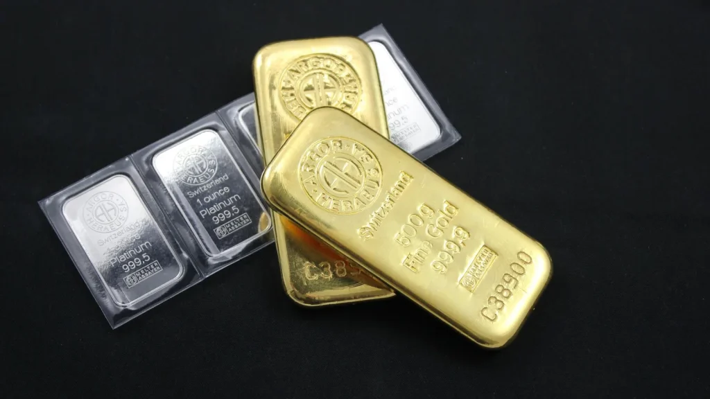 Lingotes de oro utilizados como activo de inversión