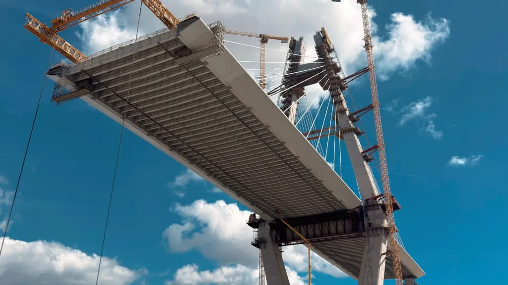 Puente en construcción representando proyectos de infraestructura